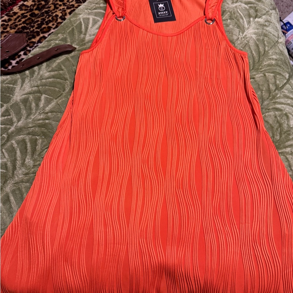 Orange Sleeveless Dress